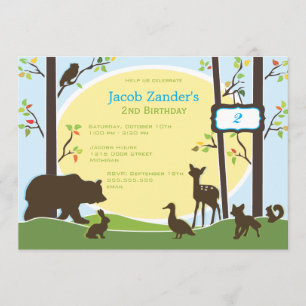 Woodland Birthday Party Invitation
