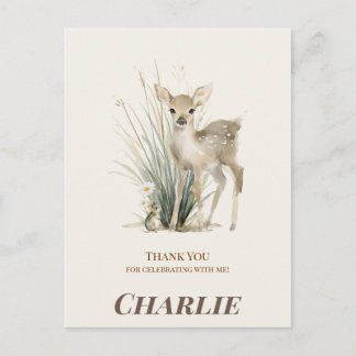 Woodland Birthday Thank You Card