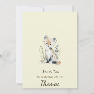 Woodland Birthday Thank You Card