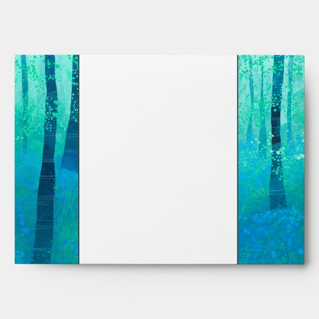 Woodland Bluebell Modern Envelope (Front)