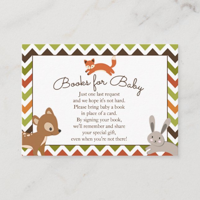 Woodland Books for Baby Insert - Book Request (Front)