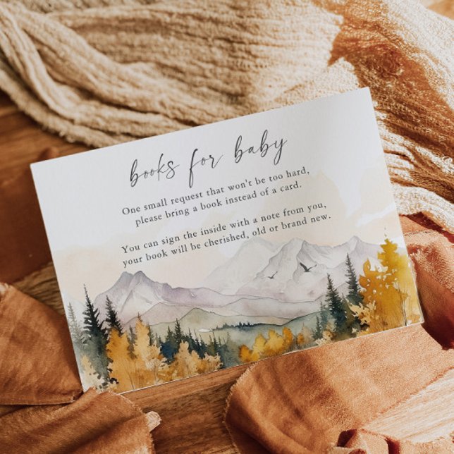 Woodland Books for Baby Insert Card Rustic Boy (Creator Uploaded)