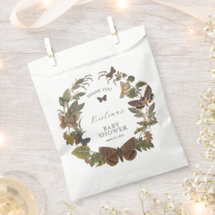 Woodland Botanical Gender Neutral Baby Shower Favour Bags