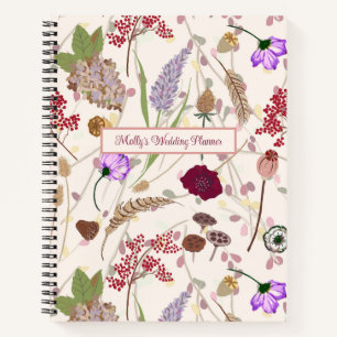 Woodland Botanical Wedding Planner  Notebook