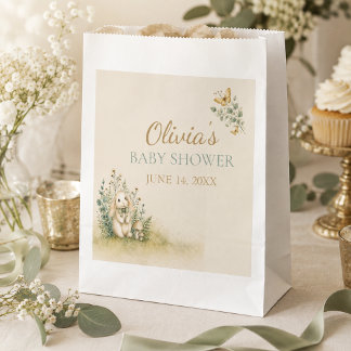Woodland Bunny Baby Shower Favour Bags