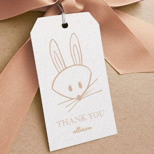 Woodland Bunny Rabbit Custom Gift Tags