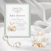Woodland Bunny Rabbit Gender Neutral Modern Baby 