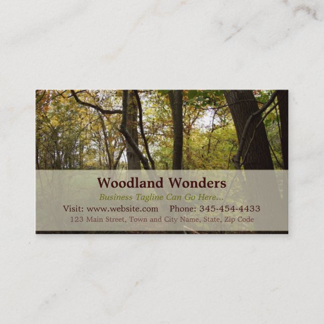 Woodland Business Card (Front)