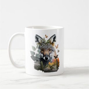 Woodland Butterflies and Fox Mug