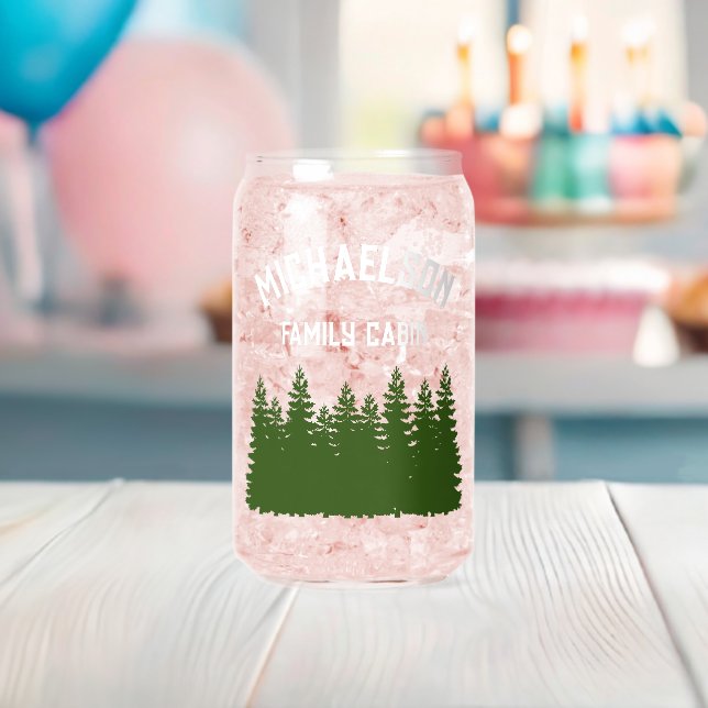 Woodland Cabin Can Glass (Insitu (Baby Shower))