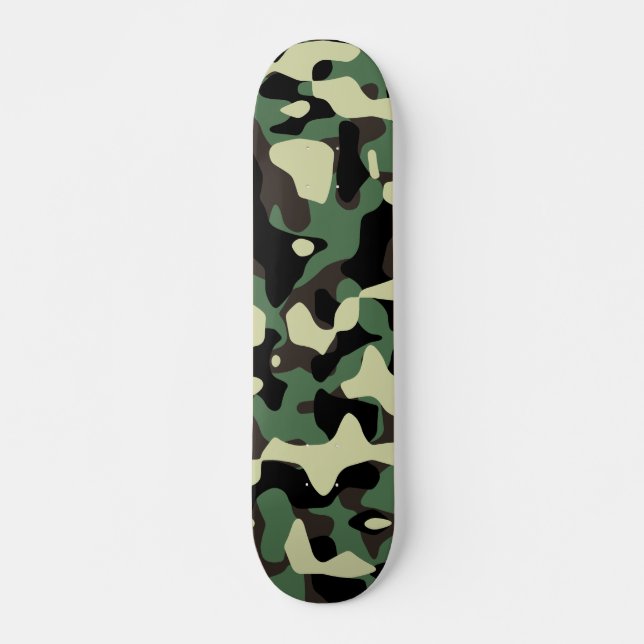 Woodland Camo 2 Deck Skateboard (Front)