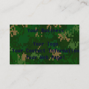 Woodland Camo Business Card