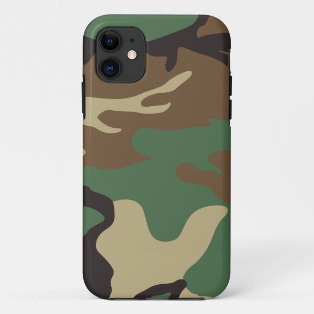 Woodland Camo Camouflage iPhone 5 Case (Back)