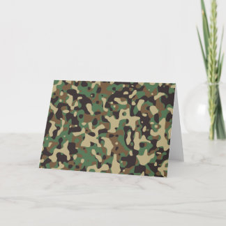 Woodland Camo Card