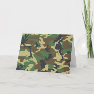 Woodland Camo Card