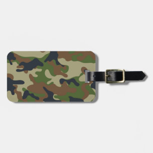 Woodland Camo Luggage Tag