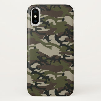 Woodland Camo Military iPhone X Case