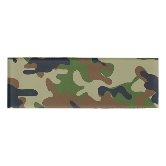 Woodland Camo Name Tag (Front)