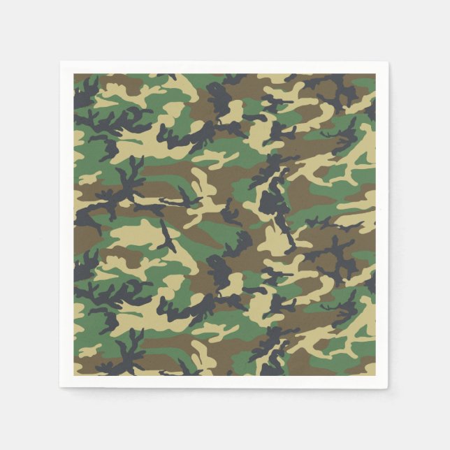 Woodland Camo Napkin (Front)