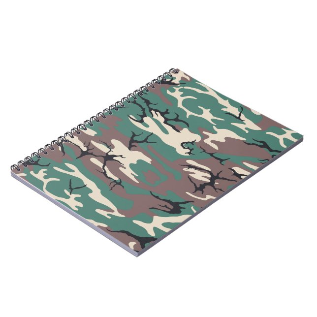 Woodland Camo Notebook (Left Side)