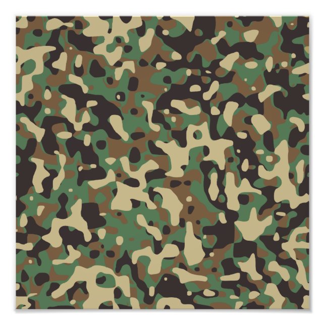 Woodland Camo Photo Print (Front)