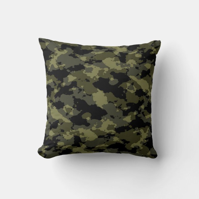 Woodland Camo Pillow (Front)