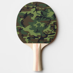 Woodland Camo Ping Pong Paddle