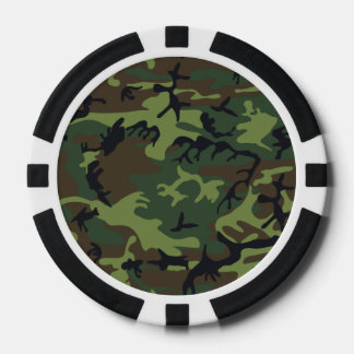 Woodland Camo Poker Chips