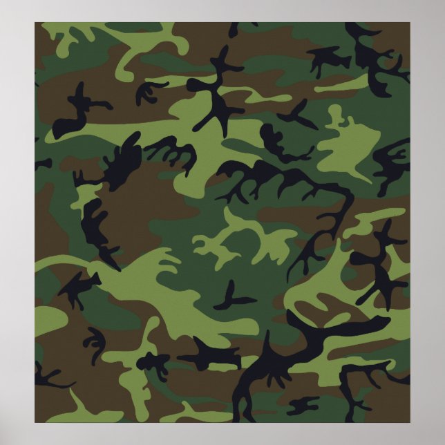 Woodland Camo Poster (Front)