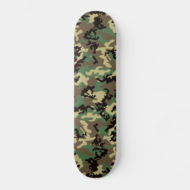 Woodland Camo Skateboard (Front)