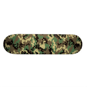 Woodland Camo Skateboard