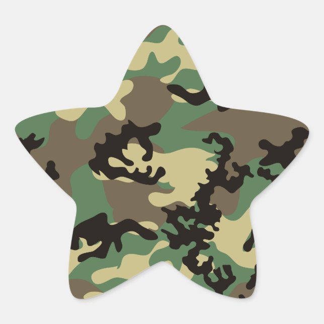 Woodland Camo Stickers (Front)