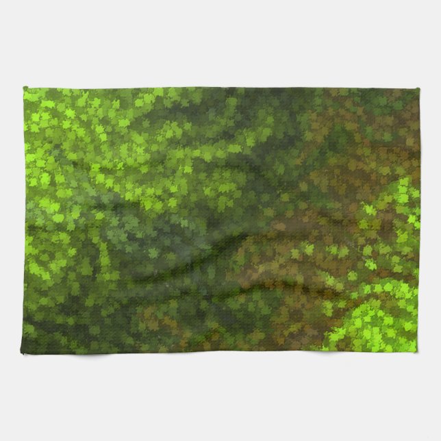 Woodland Camo Tea Towel (Horizontal)