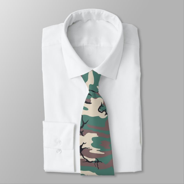Woodland Camo Tie (Tied)