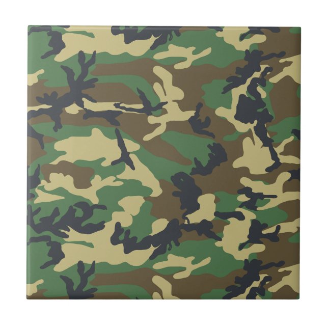 Woodland Camo Tile (Front)