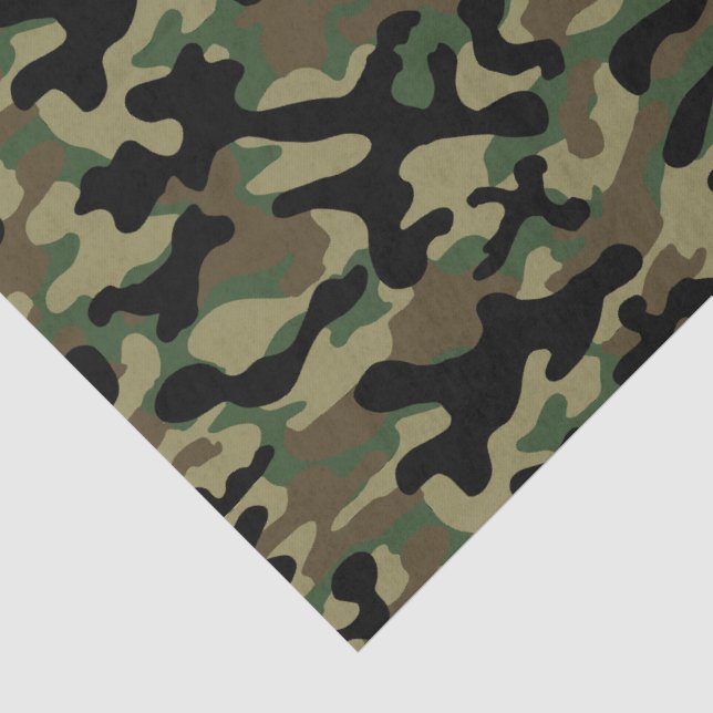 Woodland Camo  Tissue Paper (Detail)