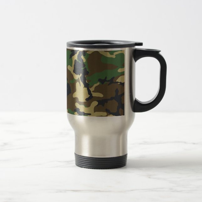 Woodland Camo Travel Mug (Right)