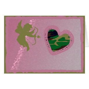 Woodland Camo Valentine Hearts Valentine's Day
