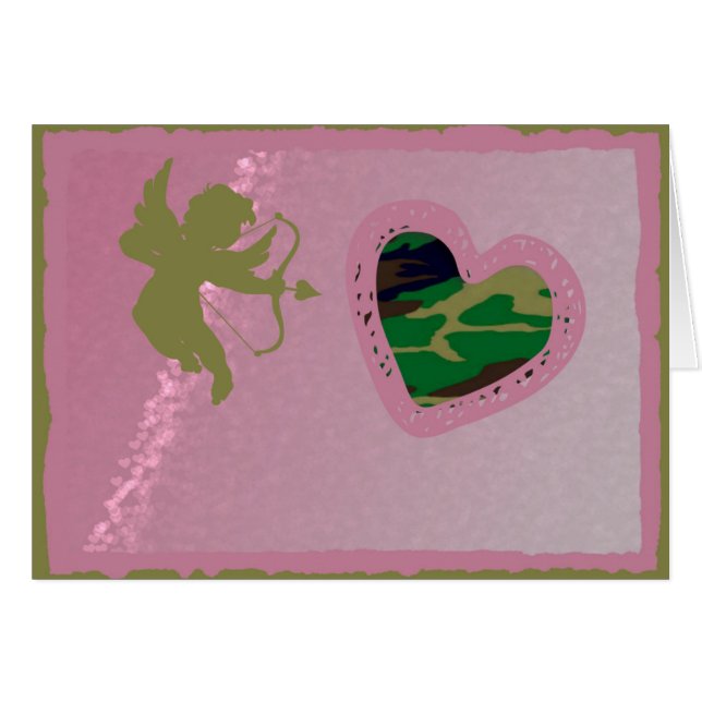 Woodland Camo Valentine Hearts Valentine's Day (Front Horizontal)