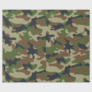 Woodland Camo Wrapping Paper