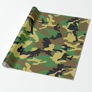 "WOODLAND CAMO" WRAPPING PAPER