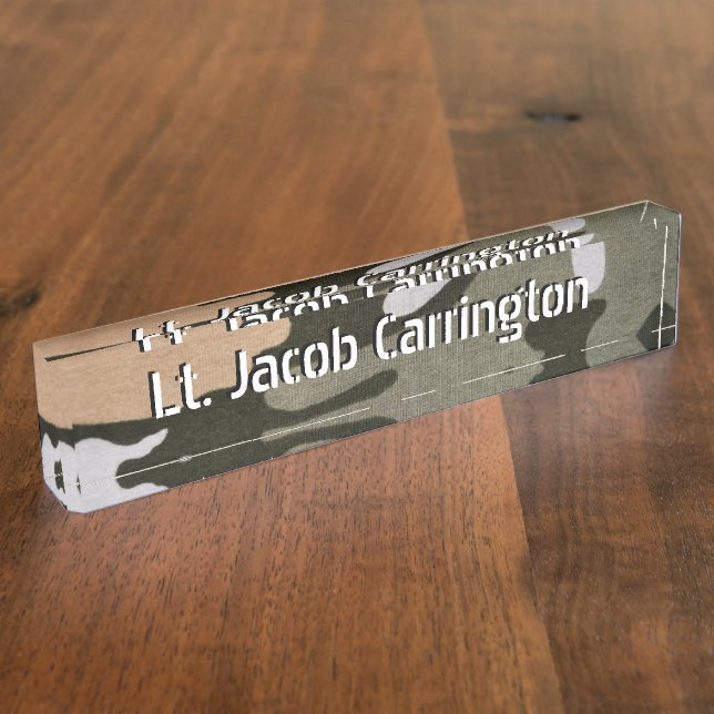 Woodland Camouflage 01 Nameplate (Side)