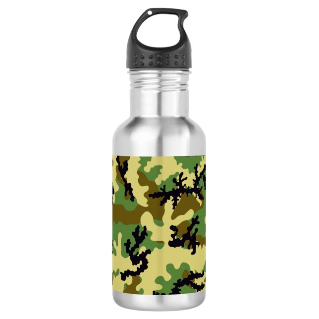 Woodland camouflage 532 ml water bottle (Front)