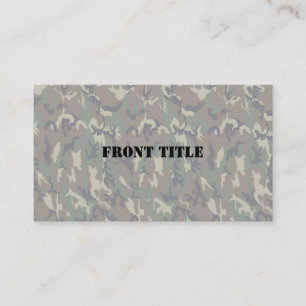 Woodland Camouflage Background Lightened Business Card
