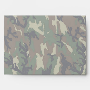 Woodland Camouflage Background Lightened Envelope
