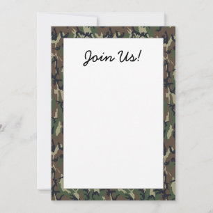 Woodland Camouflage Background Template