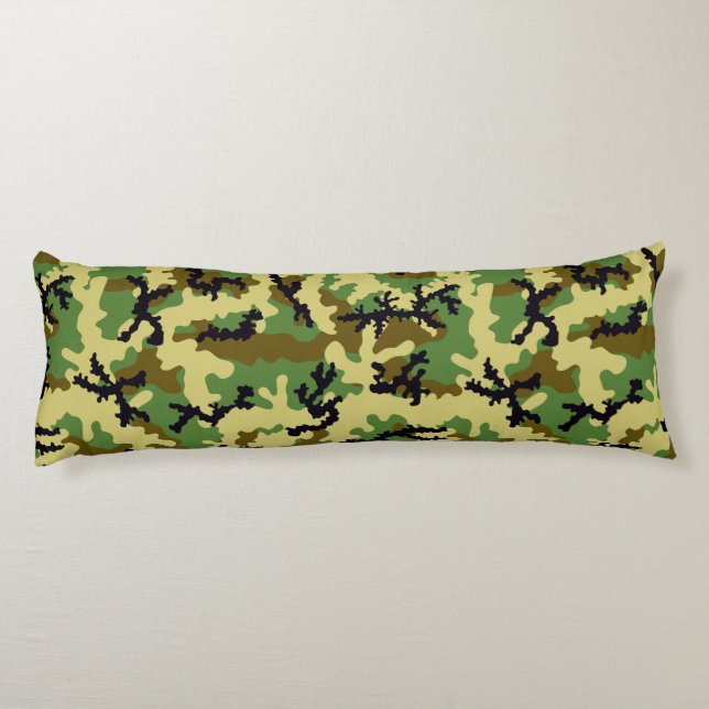 Woodland camouflage body cushion (Back)