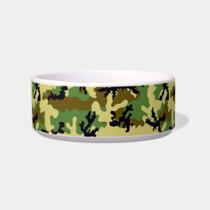 Woodland camouflage bowl