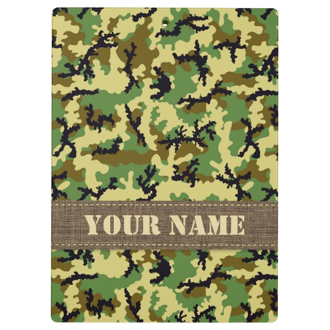 Woodland camouflage clipboard (Back)