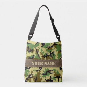 Woodland camouflage crossbody bag